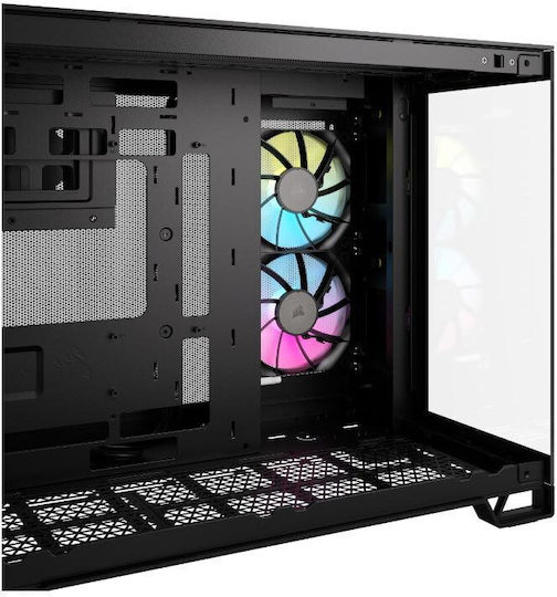 Corsair iCUE 2500X RGB Gaming Mini Tower Computer Case with Side Window Black