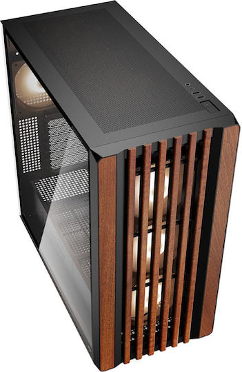 Sharkoon Rebel C70G RGB Gaming Midi Tower Computer Case Black