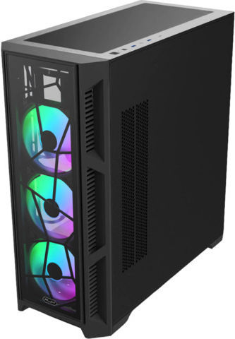 Raijintek Ponos Ultra TG4 Gaming Midi Tower Computer Case with Side Window and ARGB Lighting Coating Black