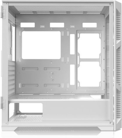 Raijintek Ponos Ultra TG4 Gaming Midi Tower Κουτί Υπολογιστή με Πλαϊνό Παράθυρο Coating White