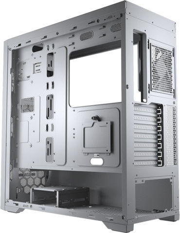 Cougar MX330-G Pro Гейминг Midi Tower Компютърна кутия със страничен прозорец Бял