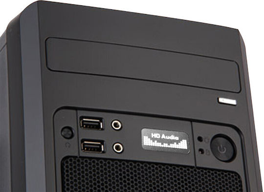 Evolveo M2 Gaming Micro Tower Carcasă PC Cu Deschidere Laterală Neagră