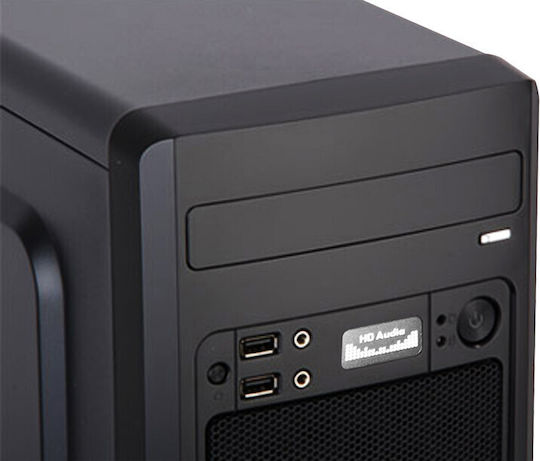 Evolveo M2 Gaming Micro Tower Carcasă PC Cu Deschidere Laterală Neagră