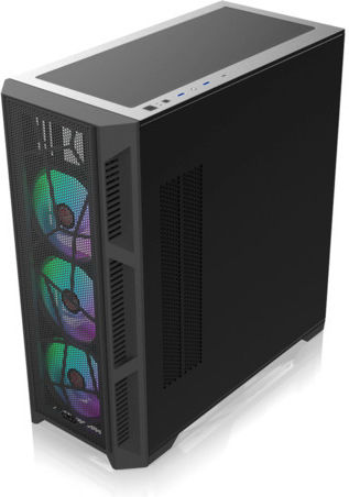 Raijintek Ponos Ultra MS4 Gaming Full Tower Κουτί Υπολογιστή με Πλαϊνό Παράθυρο και RGB Φωτισμό Μαύρο