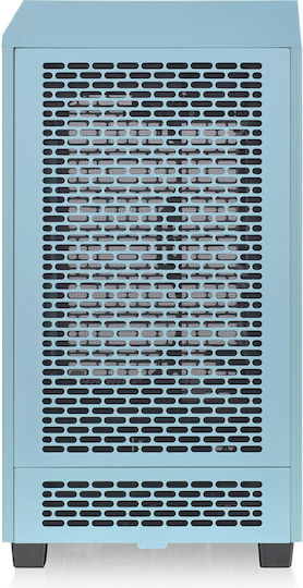 Thermaltake The Tower 200 Gaming Mini Tower Computer Case with Side Window and RGB Lighting Turquoise
