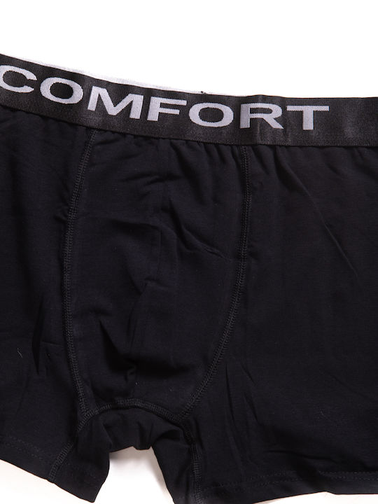 Boxer Ανδρικό Εξωτερικό Λάστιχο Logo Comfort Μαύρο Boxer Ανδρικό Εξωτερικό Λάστιχο Logo Comfort Μαύρο