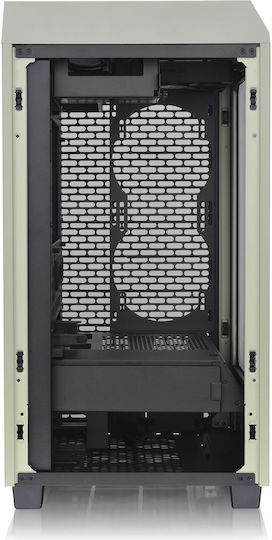 Thermaltake The Tower 200 Snow Mini Chassis Гейминг Мини кула Компютърна кутия със страничен прозорец Matcha Green