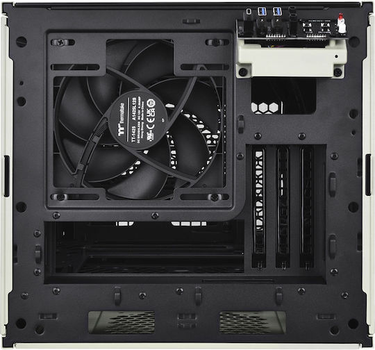 Thermaltake The Tower 200 Snow Mini Chassis Гейминг Мини кула Компютърна кутия със страничен прозорец Matcha Green