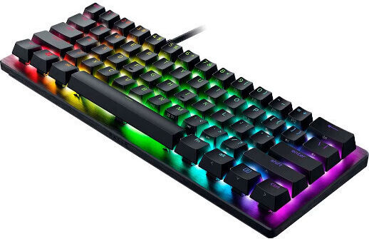 Razer Huntsman V3 Pro Mini Analog Gaming Mechanical Keyboard 60% with Razer Analog Optical Gen-2 switches and RGB lighting (English US) Gray