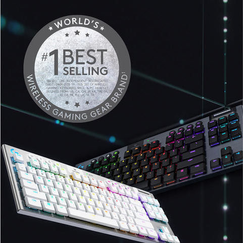 Logitech G915 TKL Wireless Gaming Mechanical Keyboard Tenkeyless with GL Linear switches and RGB lighting (English US)
