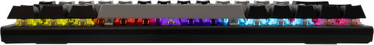 White Shark WAKIZASHI Gaming Mechanische Tastatur mit Benutzerdefiniert Blau Schaltern und RGB-Beleuchtung (Englisch US) Grey/Black
