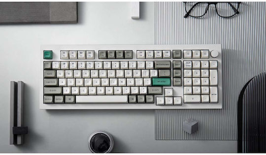 Keychron Q5 Max Q5M-M1 Ασύρματο Gaming Μηχανικό Πληκτρολόγιο με Gateron Jupiter Red διακόπτες και RGB φωτισμό (Αγγλικό US)