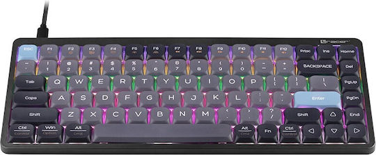 Tracer FINA 84 Gaming Mechanical Keyboard 75% with Outemu Red switches and RGB lighting (English US)