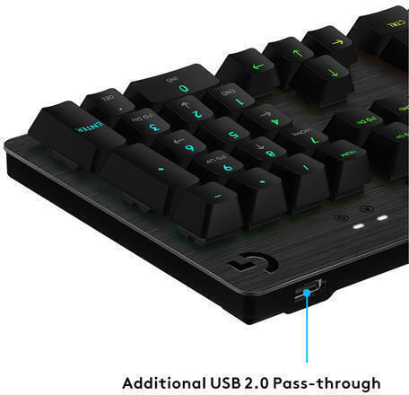 Logitech G513 Gaming Mechanische Tastatur mit GX Braun Schaltern und RGB-Beleuchtung (Englisch US)
