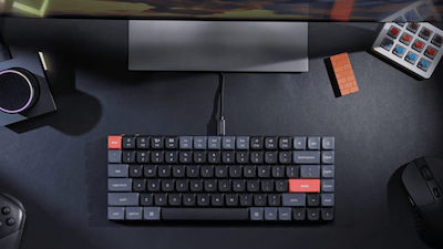 Keychron K3 Pro QMK/VIA Wireless Gaming Mechanical Keyboard 75% with Gateron Low Profile Red switches and RGB lighting (English US)