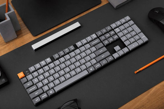 Keychron K5 Max QMK/VIA K5M-H3 Wireless Gaming Mechanical Keyboard with Gateron Brown Switches and RGB Lighting (English US)