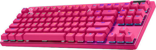 Logitech Pro X TKL Wireless Gaming Mechanical Keyboard Tenkeyless with RGB lighting (English US) Pink