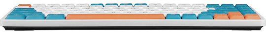 Tracer FINA 84 Gaming Tastatură Mecanică 75% cu Outemu Red comutatoare și iluminare RGB (Engleză US) White/Blue
