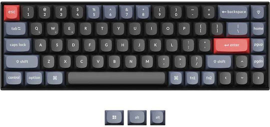 Keychron Pro Qmk Via K6P-J1 Kabelloses Gaming-Technik Tastatur 65% mit Benutzerdefinierten Rot Schaltern und RGB-Beleuchtung (Englisch US)