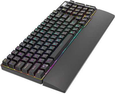 Royal Kludge RK96 Fără fir Gaming Tastatură Mecanică cu Maro personalizat switch-uri și iluminare RGB (Engleză US)