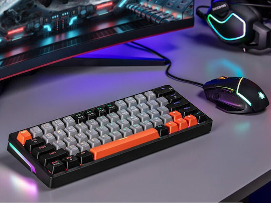 Tracer Gamezone EVO1 Hot Swap 63 Gaming Mechanical Keyboard 65% with RGB lighting (English US) Gray