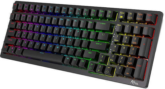 Royal Kludge RK98 Wireless Gaming Mechanical Keyboard with Custom Red switches and RGB lighting (English US)