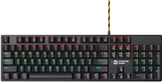 Canyon Deimos GK-4 Gaming-Technik Tastatur mit Benutzerdefiniert Blau Schaltern und RGB-Beleuchtung (Englisch US)