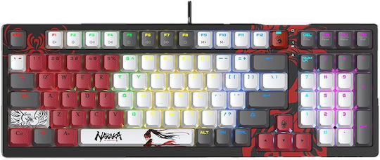 A4Tech Bloody S98 Gaming Tastatură Mecanică Tenkeyless cu Custom Red comutatoare și iluminare RGB (Engleză US)