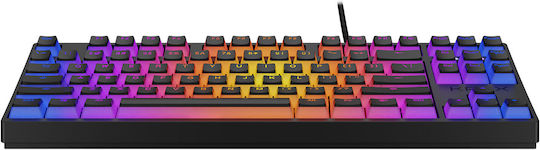 Krux Atax Pro RGB Gaming Μηχανικό Πληκτρολόγιο Tenkeyless με Outemu Black διακόπτες και RGB φωτισμό (Αγγλικό US)