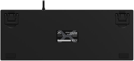 Krux Atax Pro RGB Gaming Μηχανικό Πληκτρολόγιο Tenkeyless με Outemu Black διακόπτες και RGB φωτισμό (Αγγλικό US)