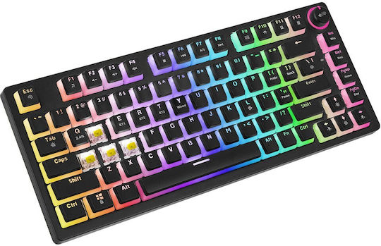 Savio Phenix Yellow Pudding Wireless Gaming Mechanical Keyboard 75% with RGB lighting (English US)