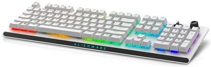 Dell Alienware Tri-Mode AW920K Wireless Gaming Mechanical Keyboard with Cherry MX Red switches and RGB lighting (English US) Lunar Light