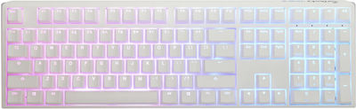 Ducky One 3 Classic Gaming Mechanical Keyboard with Cherry MX Blue switches and RGB lighting (English US) White