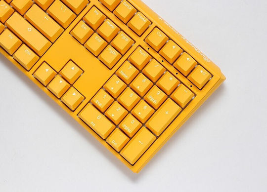 Ducky One 3 Gaming Mechanische Tastatur mit Cherry MX Rot Schaltern und RGB-Beleuchtung (Englisch US) Gelb