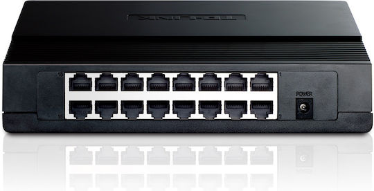 TP-LINK TL-SF1016D v1 Unmanaged L2 Switch με 16 Θύρες Ethernet