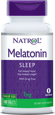 Natrol Melatonin 1mg Supplement for Sleep 180 tabs