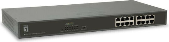 Level One FSW-1650 v6 Unverwaltet L2 Power over Ethernet Switch mit 16 Ports Ethernet