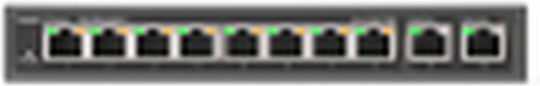 Ruijie RG-ES110D-P Unmanaged L2 Switch με 8 Θύρες Ethernet και 2 SFP Θύρες