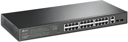 TP-LINK TL-SG1428PE v2 Managed L2 PoE+ Switch με 26 Θύρες Gigabit (1Gbps) Ethernet και 2 SFP Θύρες