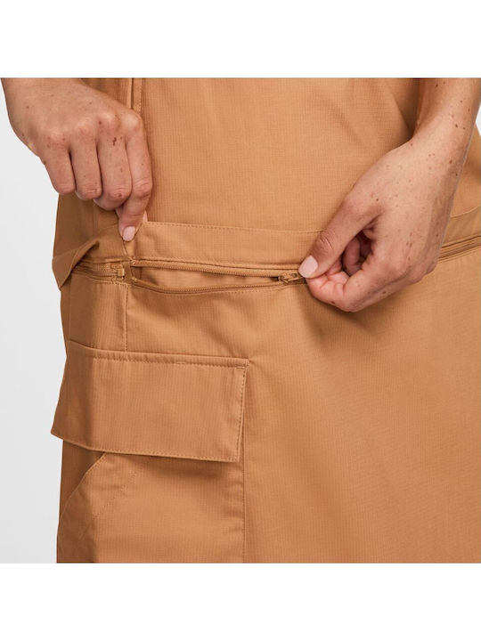 Sportswear Midi Rock Braun