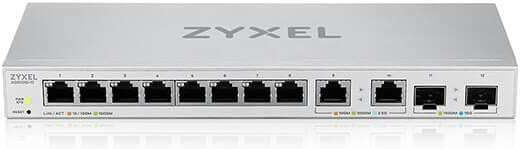 Zyxel XGS1210-12-ZZ0102F v2 Managed L2 Switch με 8 Θύρες Gigabit (1Gbps) Ethernet και 2 SFP Θύρες