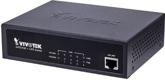 Vivotek AW-FET-060C-065 L2 PoE+ Switch με 6 Θύρες Gigabit (1Gbps) Ethernet