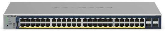 NetGear GS728TP v3 Managed L2 PoE+ Switch με 24 Θύρες Gigabit (1Gbps) Ethernet και 4 SFP Θύρες
