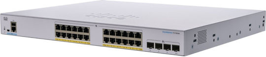 Cisco CBS250-24FP-4X-EU Verwaltet L3 Switch mit 24 Ports Ethernet und 4 SFP Ports