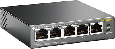 TP-LINK TL-SG1005P v4 Unmanaged L2 PoE Switch με 5 Θύρες Ethernet