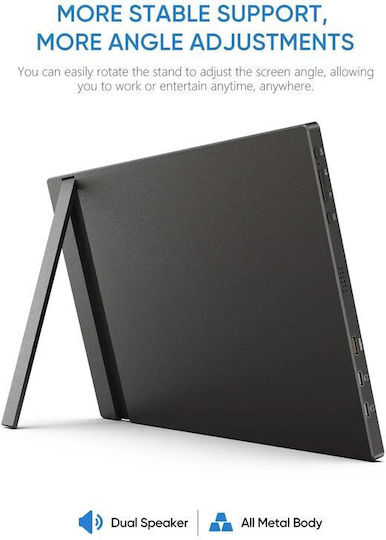 Arzopa G1 Game IPS Φορητό Monitor 16.1" FHD 1920x1080 144Hz