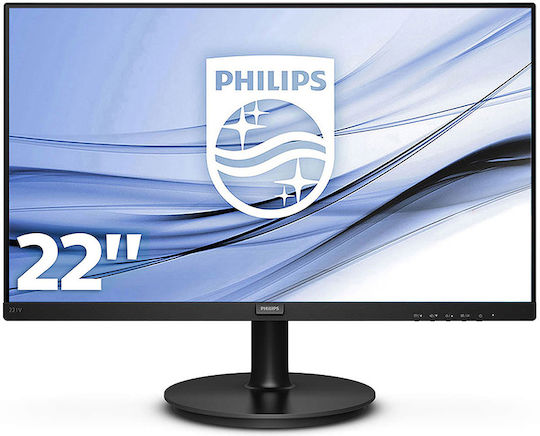 Philips V-Line 221V8A VA Monitor 21.5" FHD 1920x1080 με Χρόνο Απόκρισης 4ms GTG
