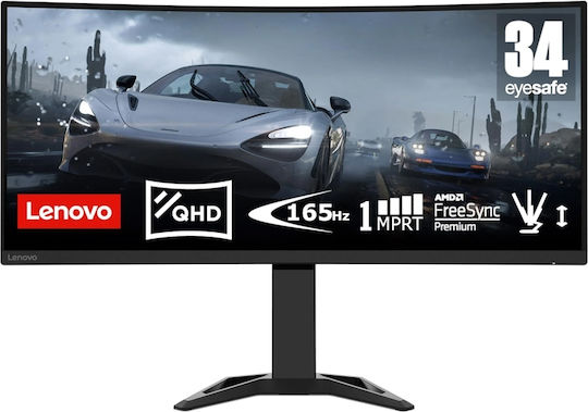 Lenovo G34w-30 Ultrawide VA Curved Monitor 34" QHD 3440x1440 165Hz