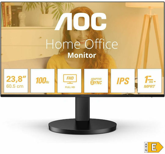AOC 24B3HA2 IPS Monitor 23.8" FHD 1920x1080 with 4ms Response Time GTG Silver