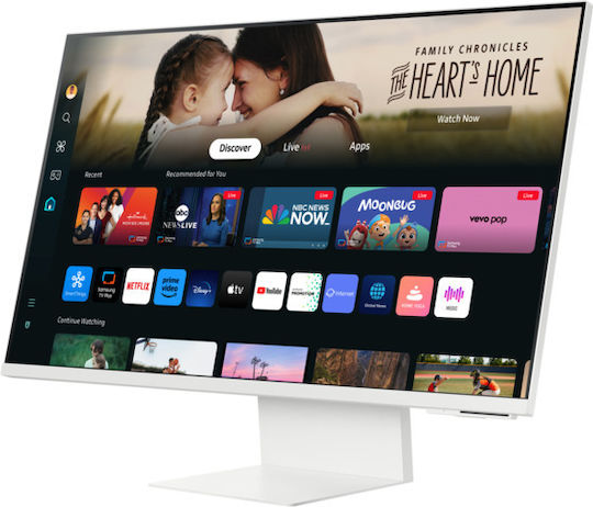 Samsung M80D VA HDR Smart Monitor 32" 4K 3840x2160 με Χρόνο Απόκρισης 4ms GTG Λευκό